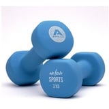 Apollo Hantel-Set Hantel 2er Set Kurzhantel Fitness Hanteln 2 kg bis 10 kg, (2er Set), Rutschfest und robust, für ein effektives Training! blau