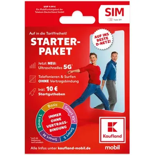 Kaufland mobil Starterpaket inkl. SIM Karte und 10 EUR Startguthaben