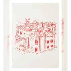 Jacques Herbin 5x A5-Notizbuch # Moulin Rouge- Rot 93027T