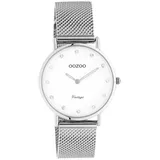 Oozoo Unisex Analog-Quarzuhr UOC20240 - Silber