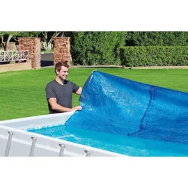 BESTWAY PE-Solarabdeckplane blau 380 x 180 cm