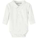 name it - Langarmbody NBMNASIN Shirt in bright white, Gr.62,