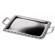 APS Tablett SCHÖNER ESSEN silber rechteckig 31,0 x 54,0 cm