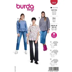 burda Schnitt 5856 "Bluse mit Schößchen"