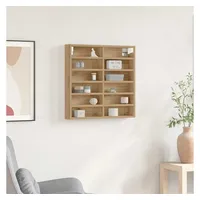 vidaXL Vitrine Regal 60 x 8,5 x 58 cm Eiche