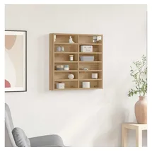 vidaXL Vitrine Regal 60 x 8,5 x 58 cm Eiche