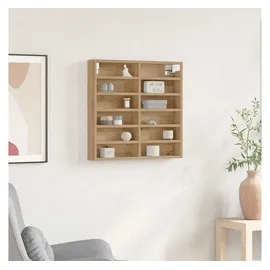 vidaXL Vitrine Regal 60 x 8,5 x 58 cm Eiche
