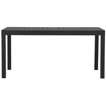 VCM Capo Gartentisch 160-240 x 100 x 75 cm Schwarz