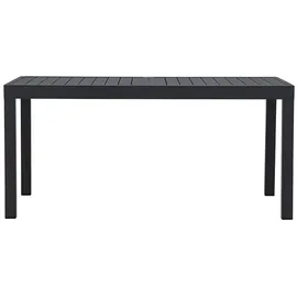 VCM Capo Gartentisch 160-240 x 100 x 75 cm Schwarz