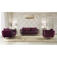 JVmoebel Sofa Lila Designer Sofagarnitur 3+2+1 Sitzer stilvolles Design Neu, Made in Europe lila