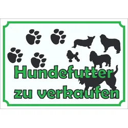 Werbeaufkleber Aufkleber Hundefutter A2 (420x594mm)