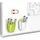 CEP magnetischer Stiftehalter weiß Polystyrol 2 Fächer 7,8 x 7,4 x 9,5 cm