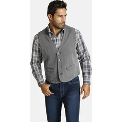 Funktionsweste JAN VANDERSTORM "Weste TORELL", Herren, Gr. 72, grau, Obermaterial: 100% Baumwolle CO., Westen Funktionsweste