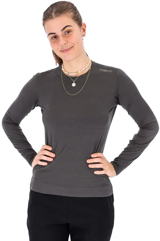 Fusion Damen Merino 150 LS grau