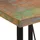 vidaXL Bartisch 55x55x107 cm Altholz Massiv und Eisen