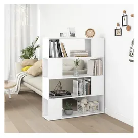 vidaXL Bücherregal Raumteiler Weiß 100x24x124 cm