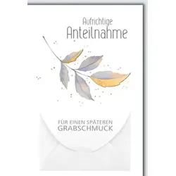 Trauerkarte Geldschein 811388 Bild