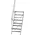 Günzburger MUNK Aluminium-Treppe Stufen 60° 8 Stufen