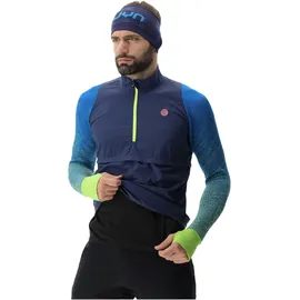 Uyn Running Exceleration Windproof Shirt Long SL.ZIP UP lapis/lime (K698) L