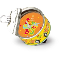VW Volkswagen MyClock "BEETLE FLOWER" - Uhr in der Konservendose - magnetisch - Blickfang / Geschenk