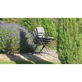 ACAMP Alpha Tex Stapelsessel 55 x 57 x 83 cm anthrazit 56096