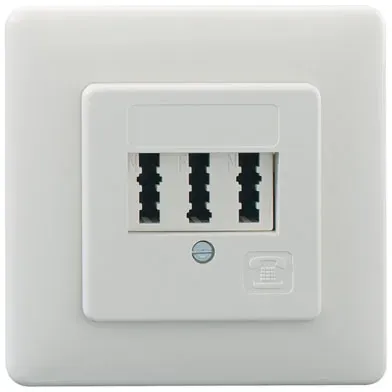 Rutenbeck TAE 3x6 NFN UP rw 10210204 für 1 Telefon und 2 Zusatzgeräte