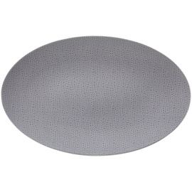 SELTMANN WEIDEN Servierplatte oval 40x26 cm Porzellan Grau L (Large)