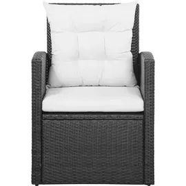 vidaXL Polyrattan Gartenset 5-tlg. schwarz 43972