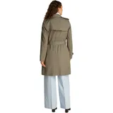 Tommy Hilfiger Damen Trenchcoat Cotton Slim Fit Kurz, Braun (Tundra Brown), 40