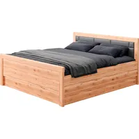 Priess Einzelbett PRIESS "Arnsberg", braun (astkernbuche, anthrazit), B:188cm L:208cm,