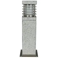 Granit Sockelleuchte 40cm Heitronic LA MER für E27 Leuchtmittel IP44
