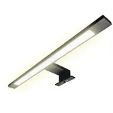 Kalb Material Für Möbel kalb LED Badleuchte 450 mm warmweiß Schwarz