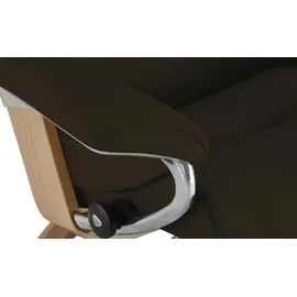 Stressless Relaxsessel mit Hocker Leder 92 x 105 x 80 cm Braun