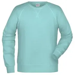 Herren Raglan Sweatshirt 8022, Gletscher-melange, Größe XXL - Gletscher-melange - XXL