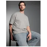 TRIGEMA Heavy Oversized T-Shirt grau L