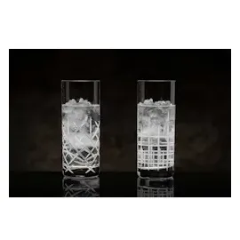 Stölzle Lausitz Saftgläser NYB Manhattan 380 ml – Elegante Allroundgläser für Saft, Wasser & Cocktails – Wassergläser aus bleifreiem Kristallglas – Spülmaschinen- & stoßfest, made in Germany
