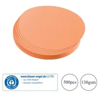 Franken Moderationskarten »Kreis klein« Ø 9,5 cm orange