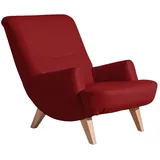 58 aufm Kessel Cocktailsessel Kajsa Kunstleder 58 x 71 x 70 cm Rot mit Relax-Funktion