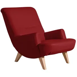 58 aufm Kessel Cocktailsessel Kajsa Kunstleder 58 x 71 x 70 cm Rot mit Relax-Funktion