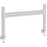 InLine Slatwall Tischhalterung, Panel Aluminium 1m inkl. 2 Stützen 0,43m (Tisch), Monitor Halterung, Weiss