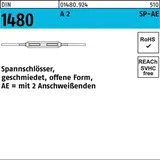 Industrial Quality Supplies Spannschloss DIN 1480 offen 2 Anschweißenden M20 1 Stück
