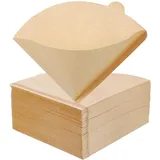200 Stück Kaffeefilter, Größe 2 V-förmiger Kaffeefilterpapier Kegel Kaffeefilter Coffee Papierfilter Kaffeezubehör für Kaffeemaschinen Kaffeekanne Filterbecher (2-4 Tassen)