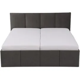 Halmon Schlafkomfort Betten Dalas 200 x 200 cm H3 Anthrazit