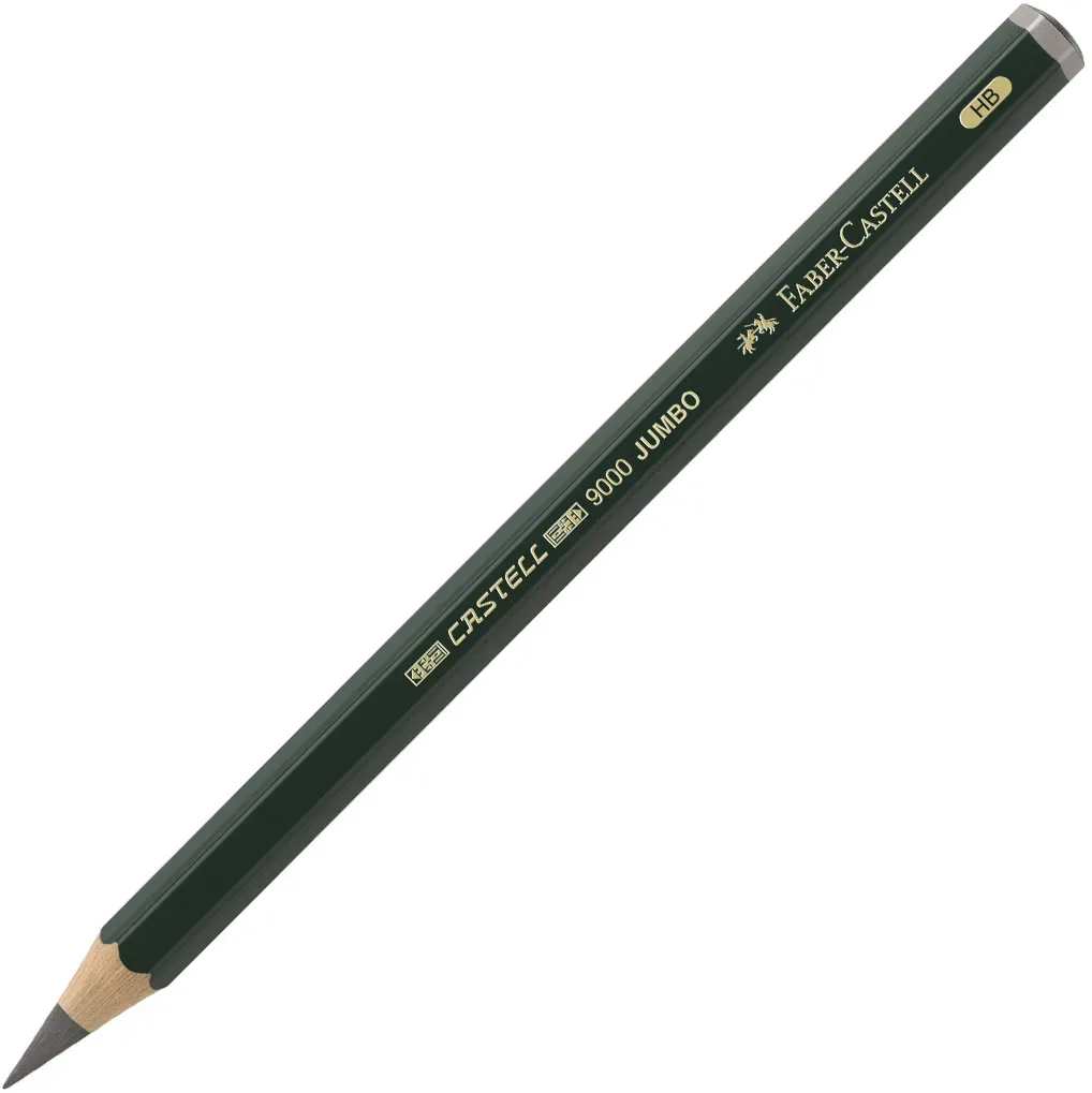Castell 9000 Jumbo Bleistift | Schwarze Mine HB | Faber-Castell