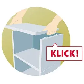 Hammerbacher Flexwall Aktenschrank 80 x 40 x 109,8 cm weiß