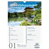 Seelenzauber Geburtstagsplaner Geburtstagskalender Urlaubszauber DIN A3 Kalender Ferne Länder und Urlaubsträume - Seelenzauber