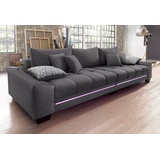 Mr. Couch Big-Sofa »Nikita«, wahlweise mit Kaltschaum (140kg Belastung/Sitz), mit RGB-Beleuchtung grau