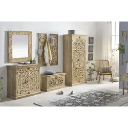 Garderoben-Set SIT, beige (natur), Kastenmöbel-Sets