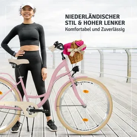 Milord Cityrad 2023 26 Zoll RH 46 cm Damen rosa-creme