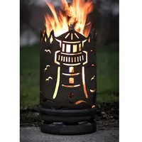 Feuertonne Leuchtturm mit Schiff Feuerstelle Feuersäule Feuerschale